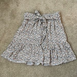 Madewell floral skirt